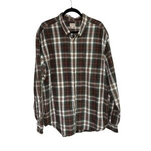 C.C. Filson Men's Size XXL Long Sleeve Button Down Shirt Plaid Lightweight